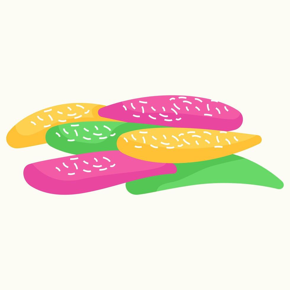 Cenil cake, a traditional snack from Indonesia vector