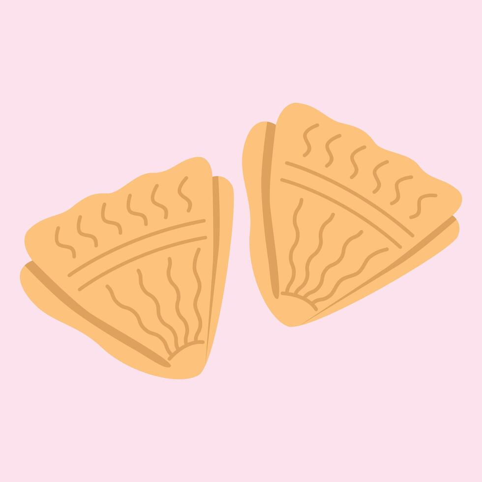 Semprong cake, a typical Indonesian snack vector