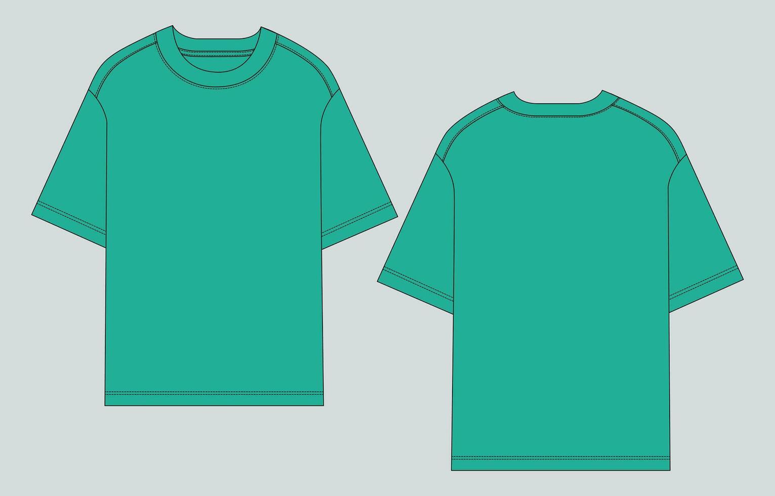 A green t - shirt with a white background vector