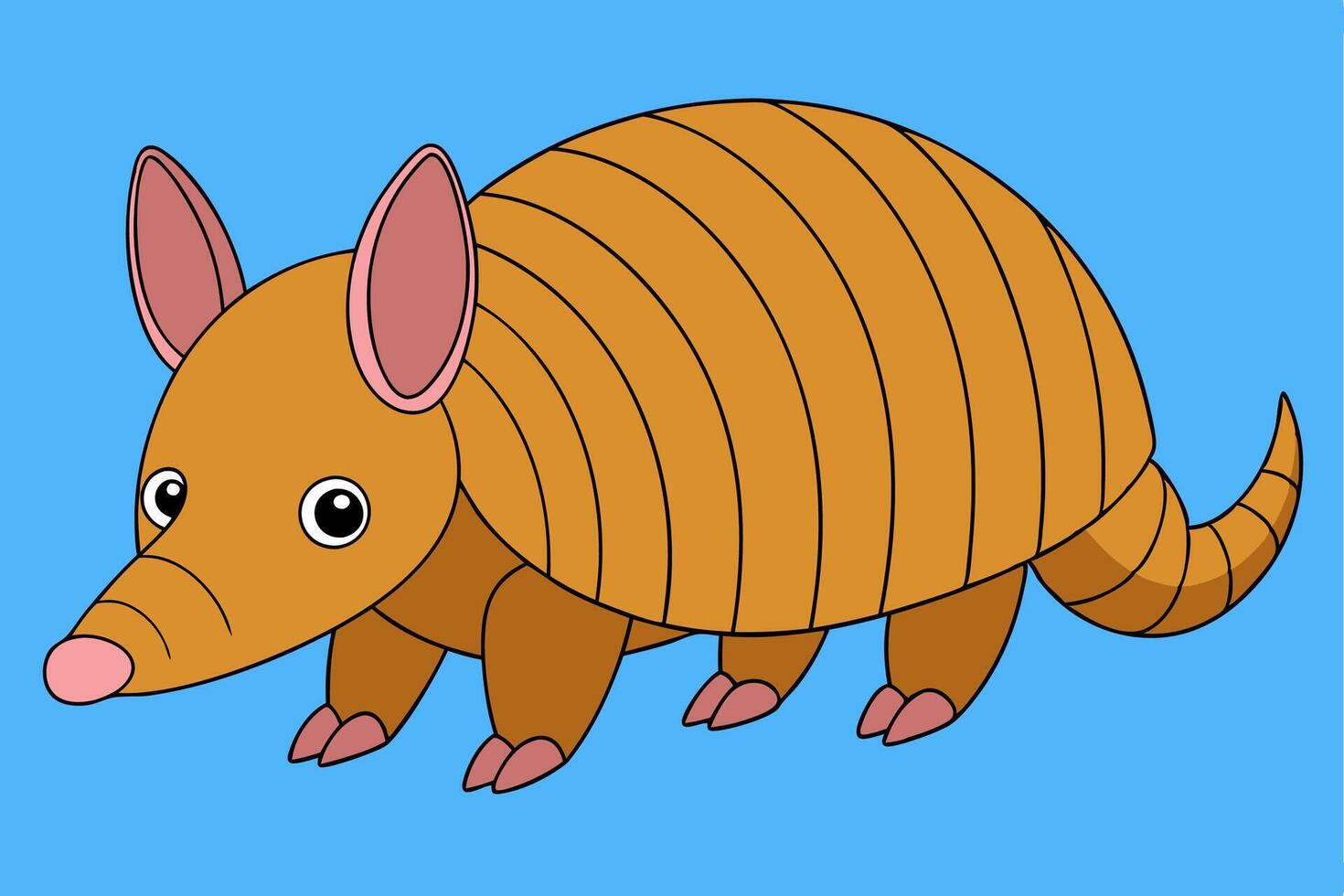 Adorable Armadillo Graphic For Web And Print , Premium Armadillo Illustration For All Creative Projects. This premium armadillo illustration features a cute design perfect for print materials vector