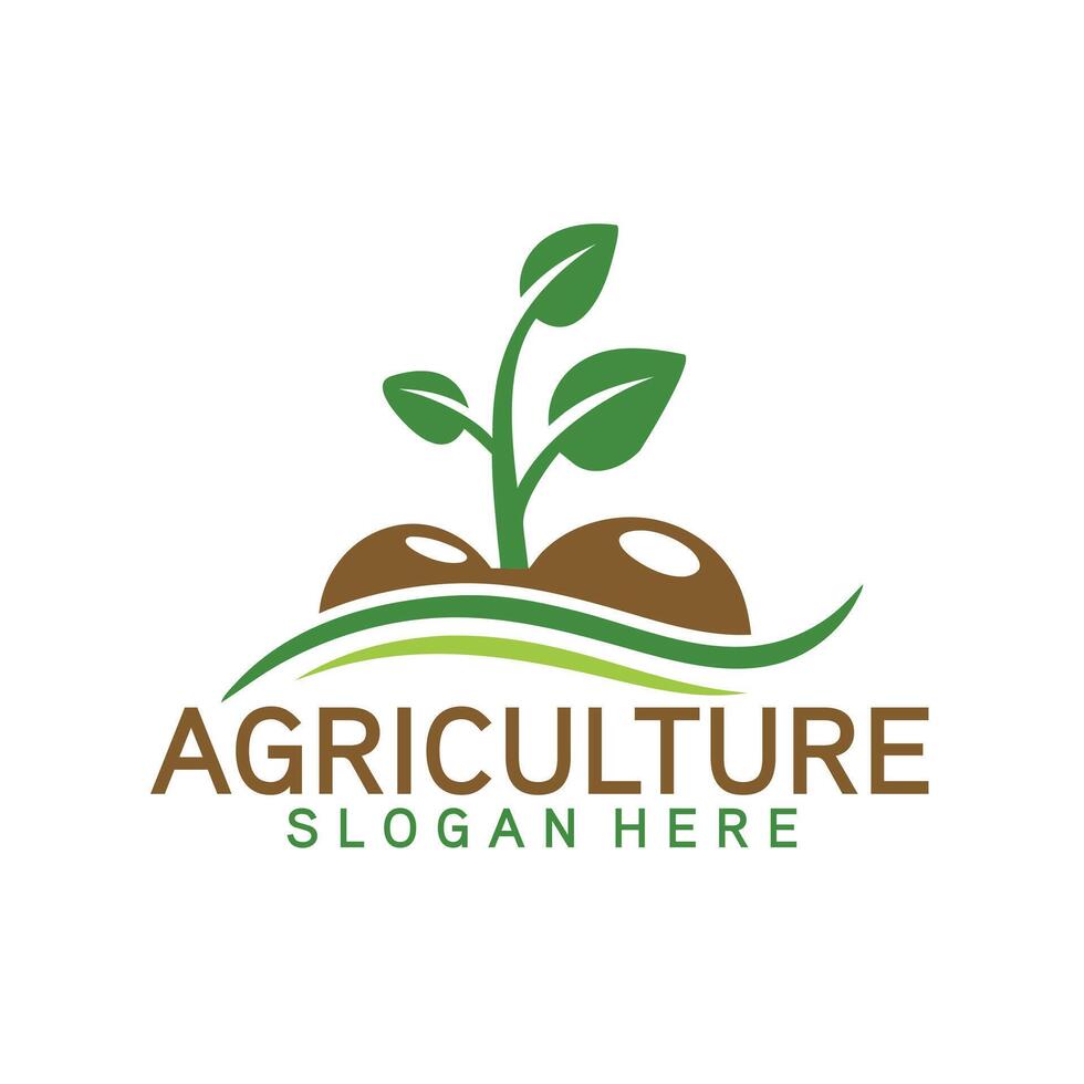 amazing agriculture processing logo for your farm or company vector