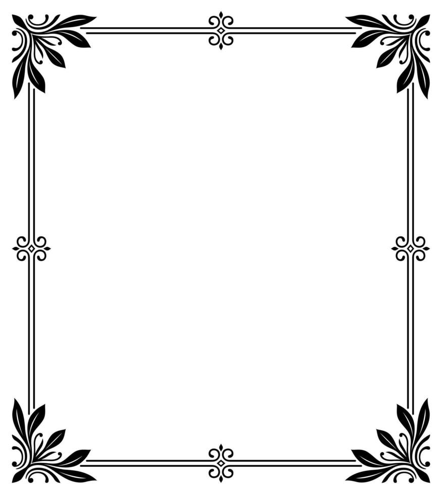 Ornamental vintage borders and frames decorative background. vector