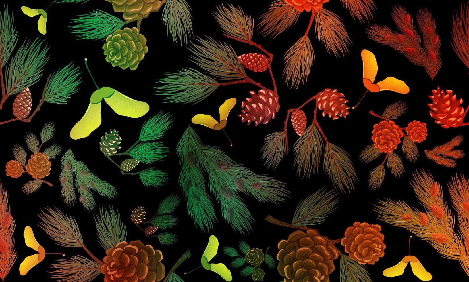 abstract green leaf texture, jungle leaf seamless floral pattern background. colorful flower and leaves exotic background. vector