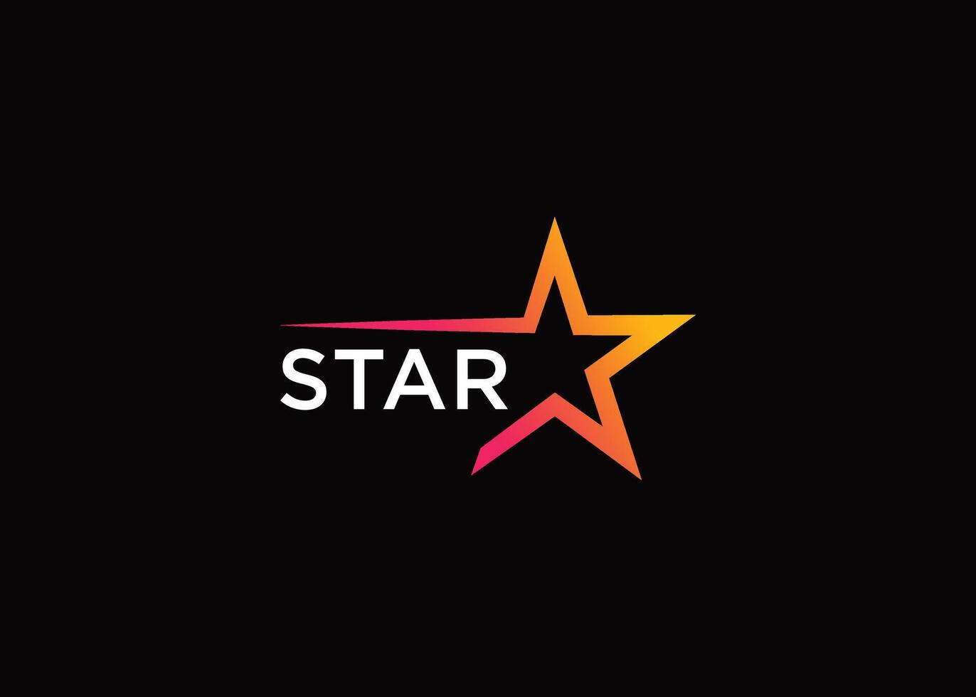 Minimalist and abstract letter Star logo template vector