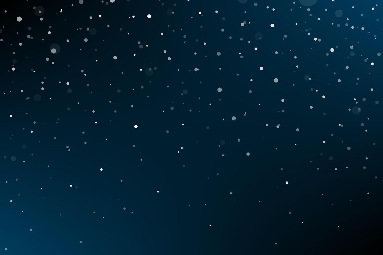 Abstract winter night snowfall background, snow illustration wallpaper design vector