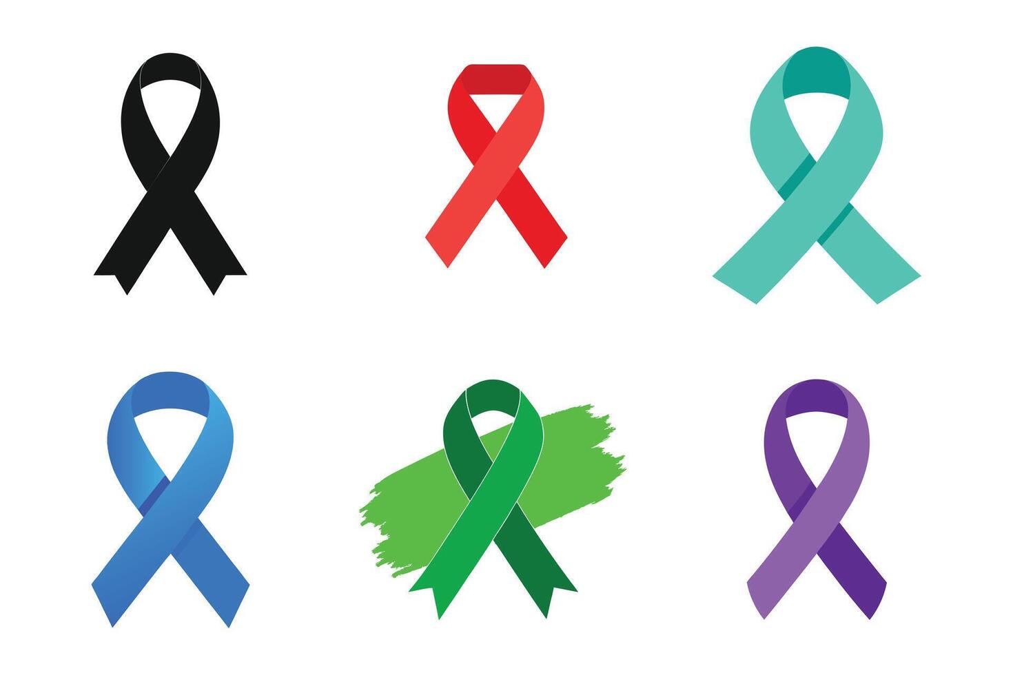 Colorful Awareness Ribbons for Causes vector