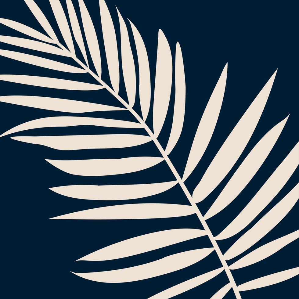 Leaf close-ups on a light background tropical vector