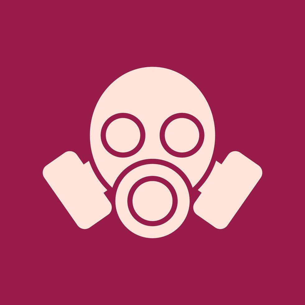 Gas Mask trendy artwork beautiful abstract illustration colorful pink design vector