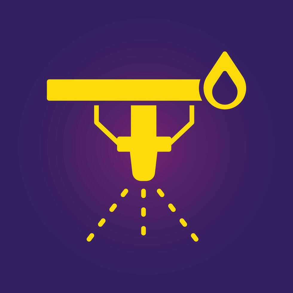 Sprinkler trendy artwork beautiful abstract illustration colorful yellow design vector