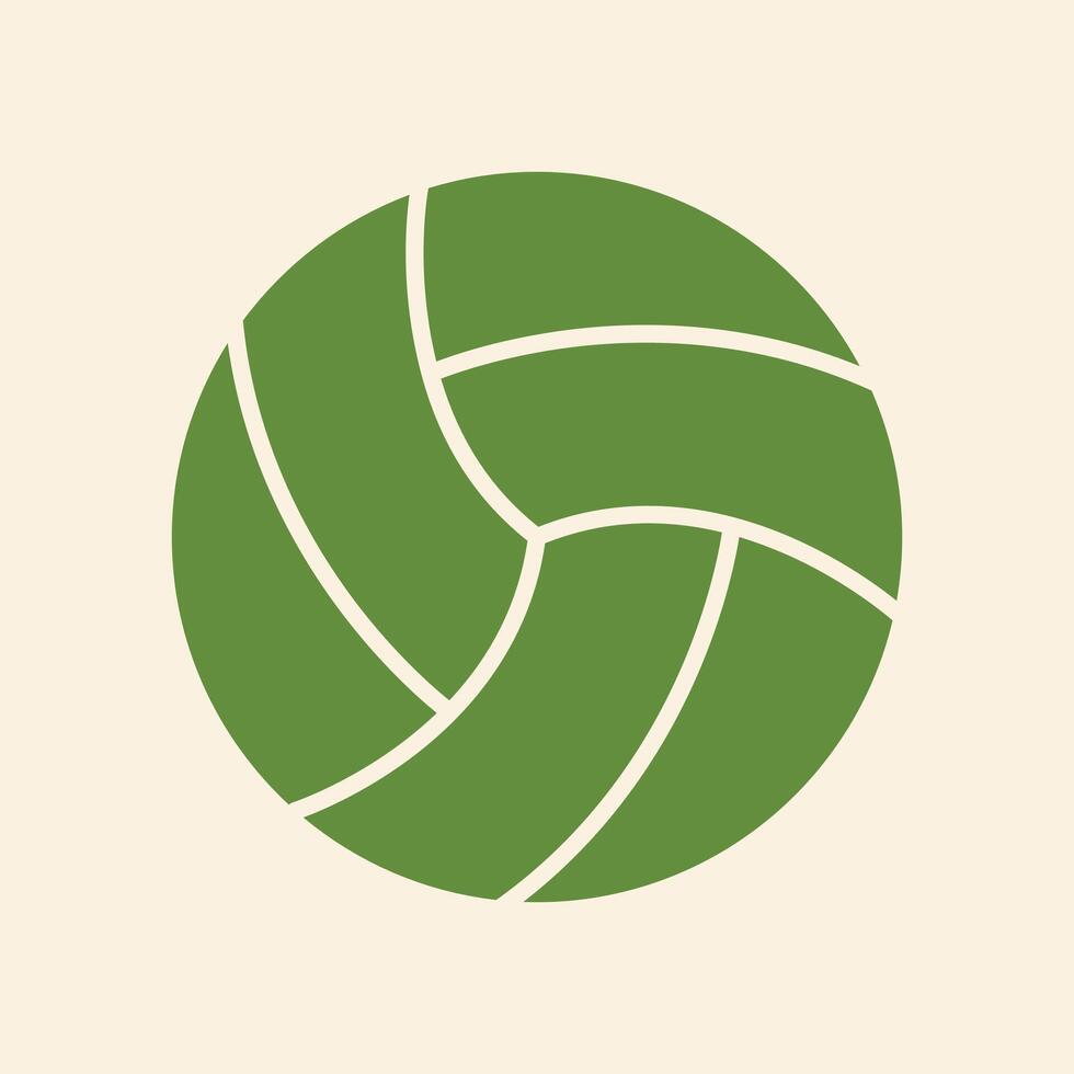 Volleyball trendy artwork elegant abstract illustration colorful useable design vector