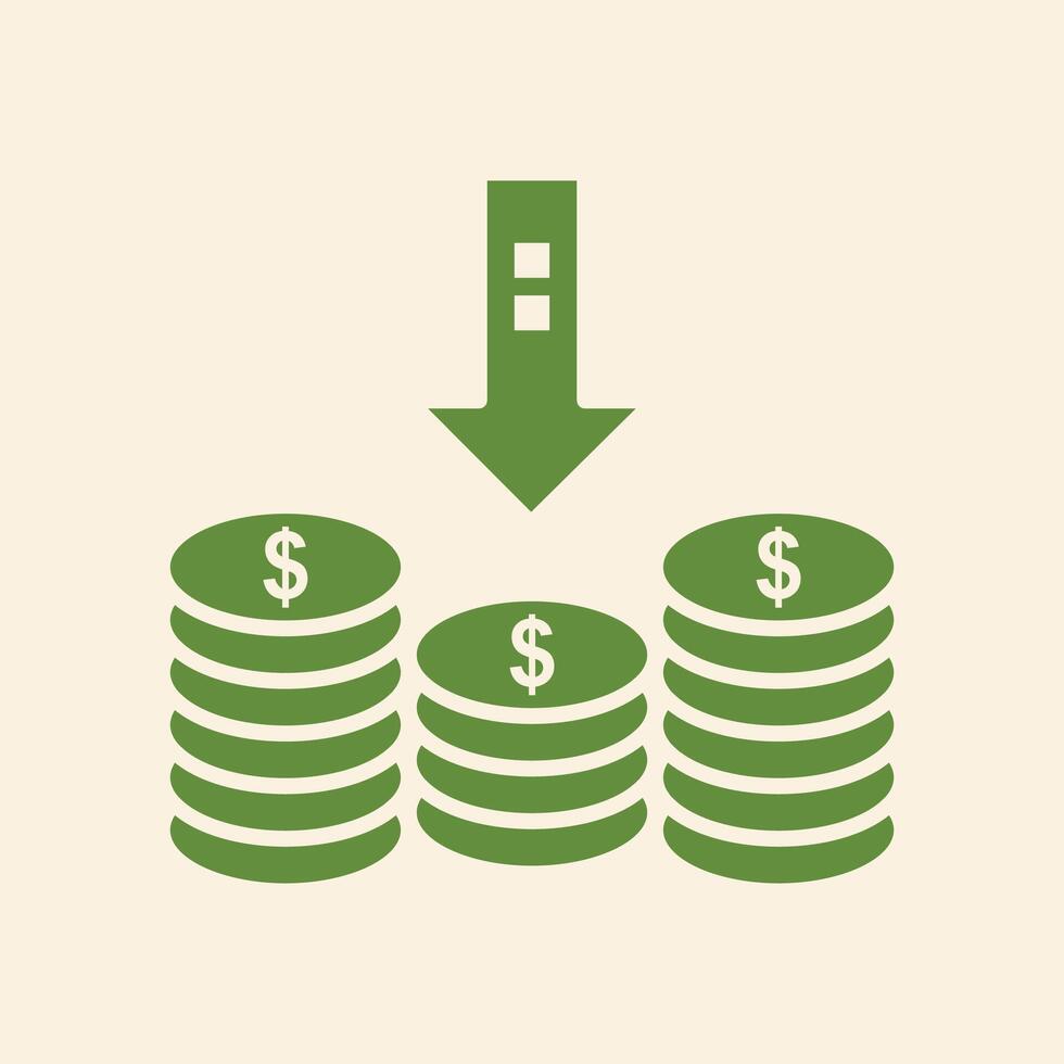 Money trendy artwork elegant abstract illustration colorful useable design vector