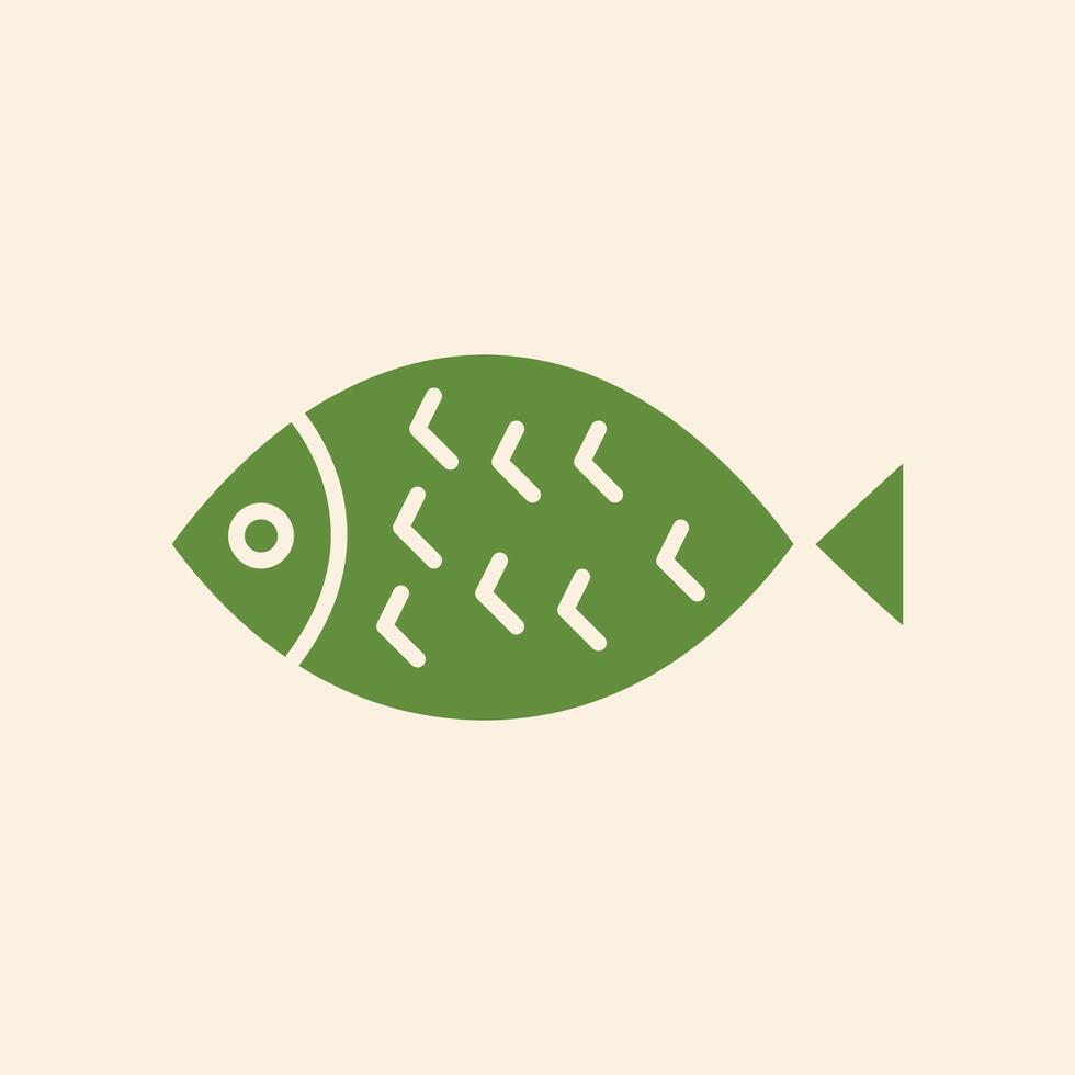 Fish trendy artwork elegant abstract illustration colorful useable design vector