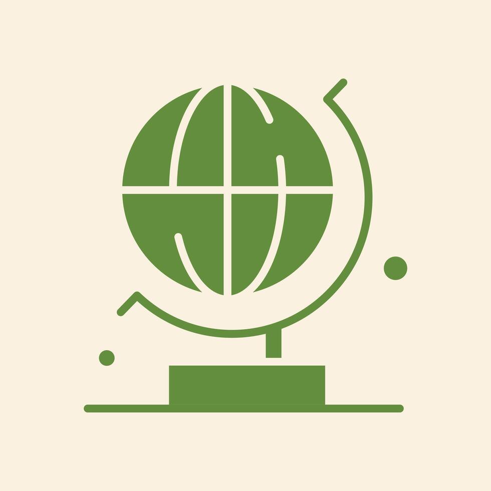 Globe trendy artwork elegant abstract illustration colorful useable design vector