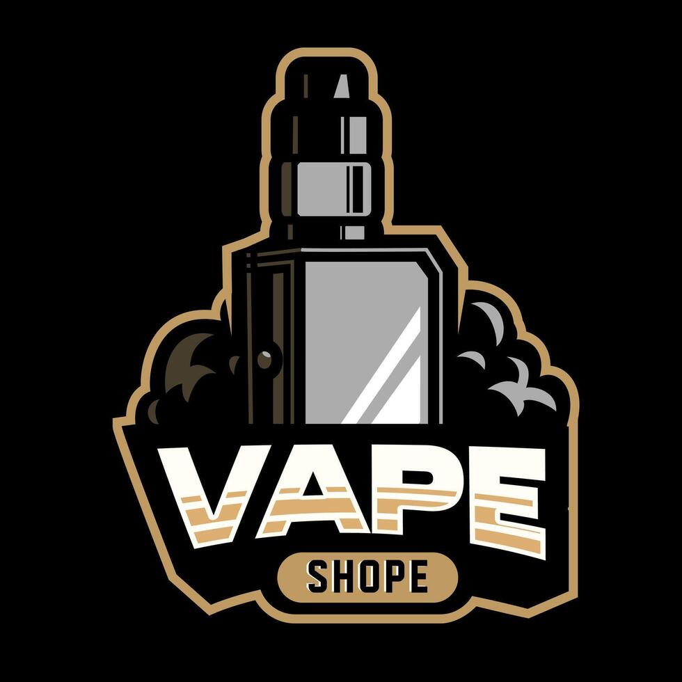 vape shop logo company template for your business vector