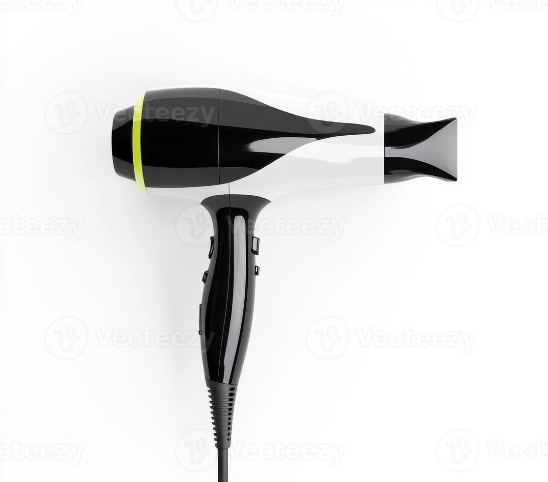 hair dryer isolated on white photo