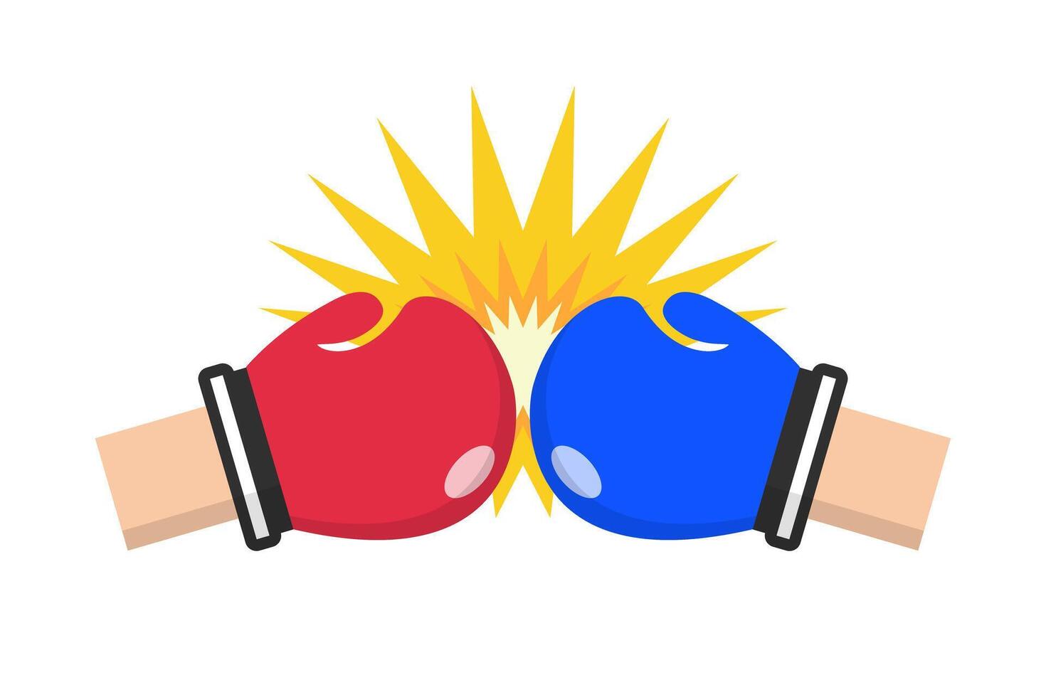 Boxing battle icon. Boxing match. vector