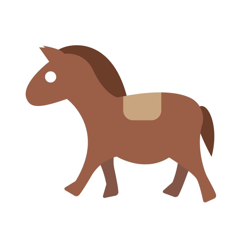Flat design horse racing icon. vector