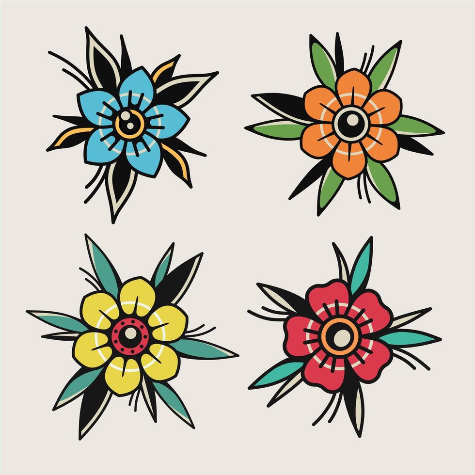 Small tattoo flash, Exclusive designs for private or commercial users. vector