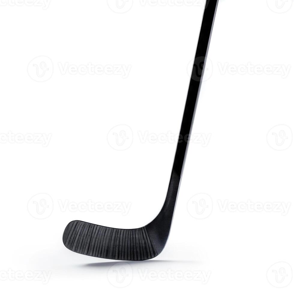 ice hockey stick isolated on white photo