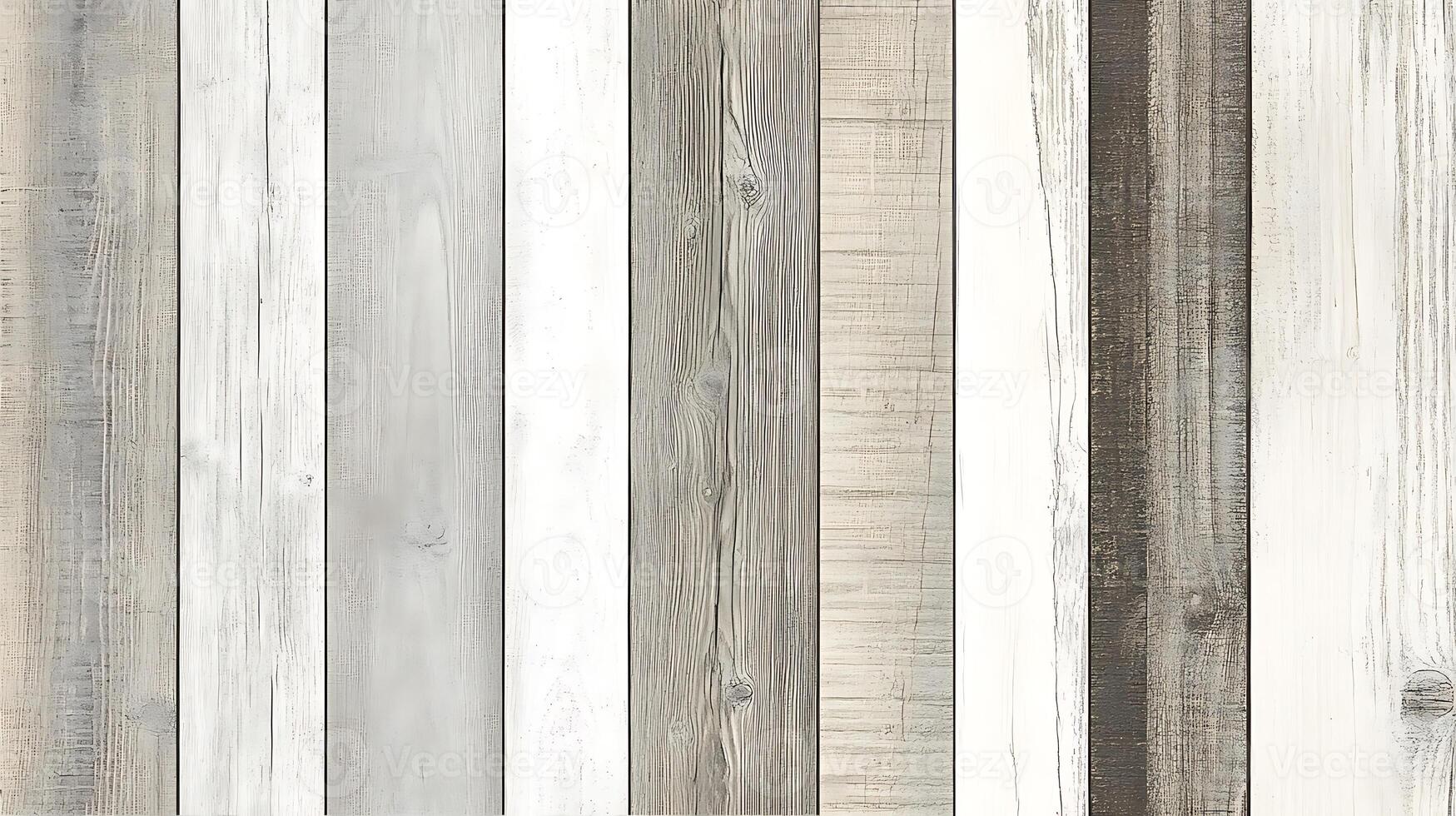 Weathered barn wood with a soft gray tone and faint grain texture photo