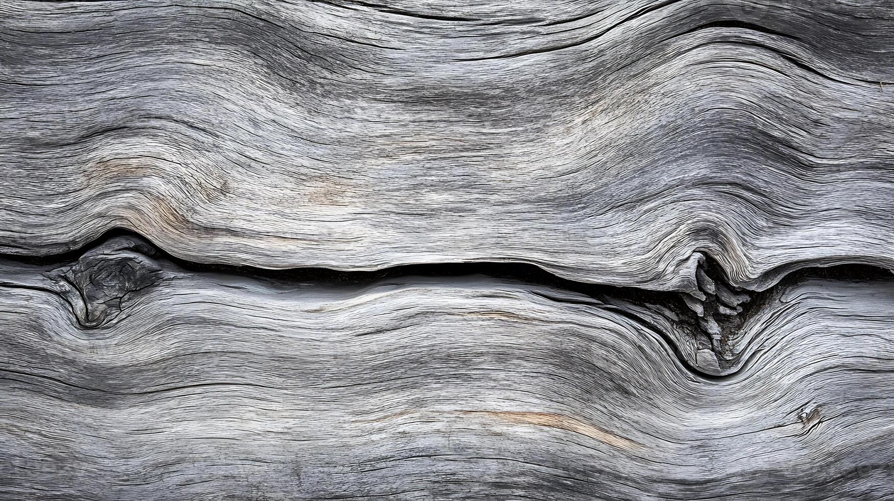 Muted gray driftwood texture with subtle grain patterns and a smooth photo