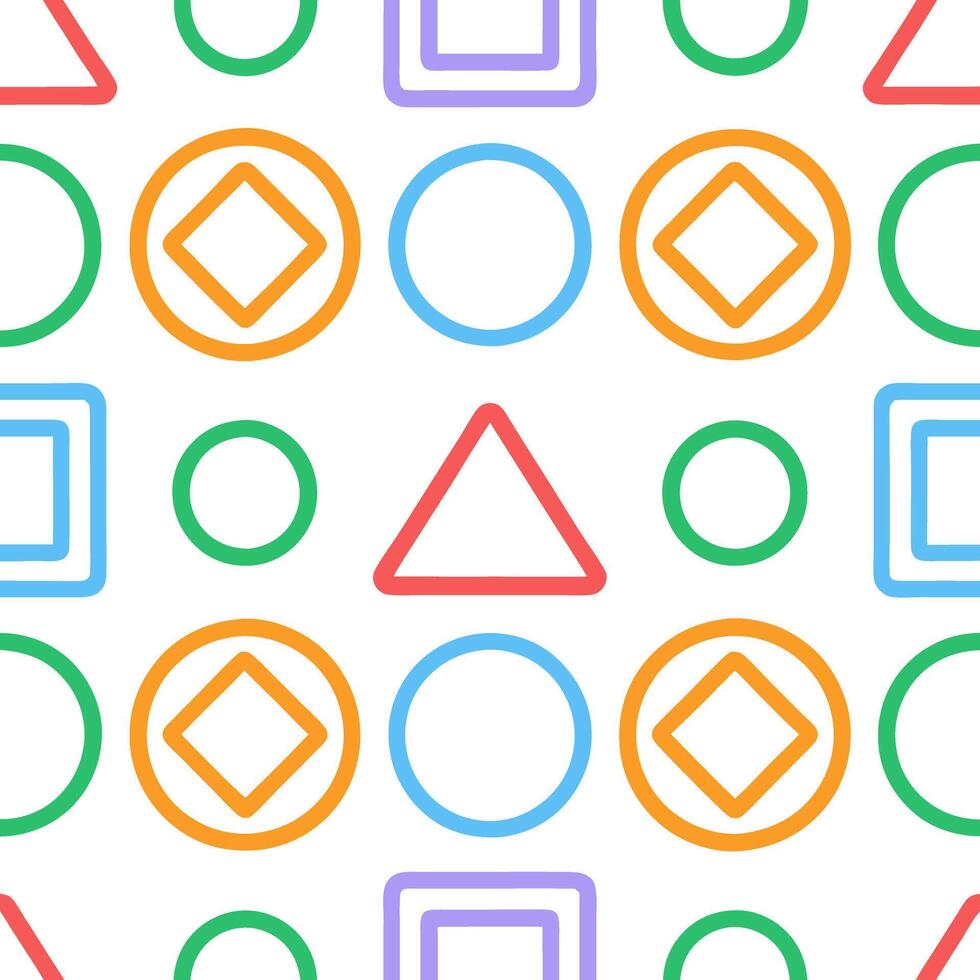 Whimsical Hand-Drawn Rainbow Lines and Geometric Patterns cute beautiful hand drawn colorful line pattern art illustration vector