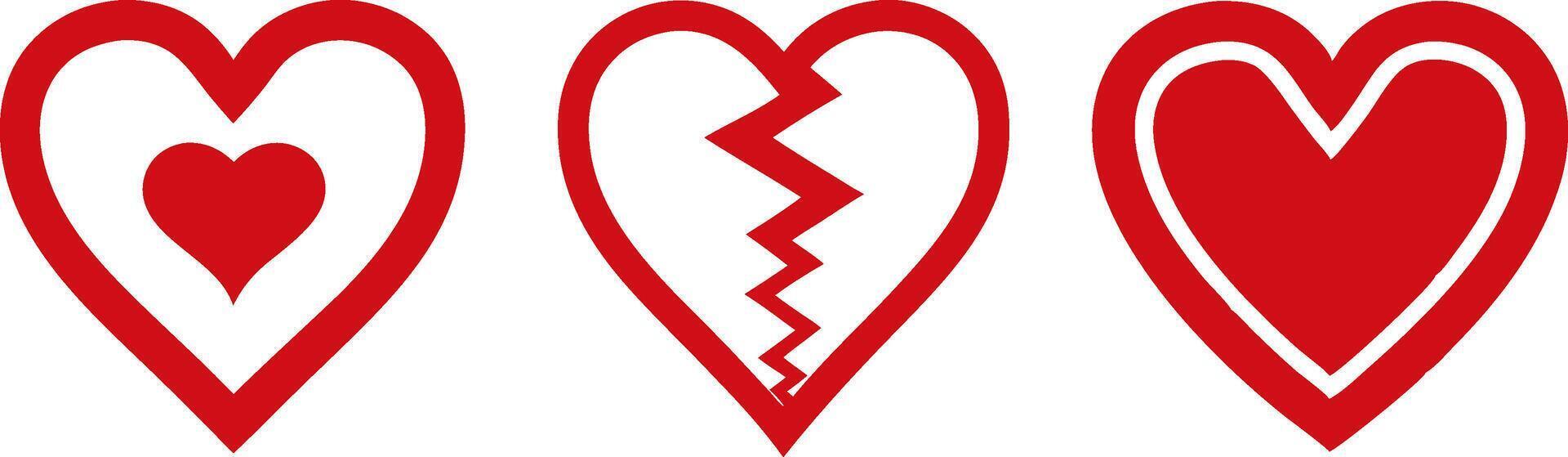 Creative Heart Symbol Illustrations heart symbol love shape icon art illustration for valentine anniversary vector