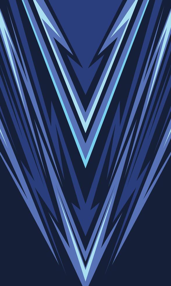 Abstract blue geometric stripes racing wallpaper for sublimation jersey vector