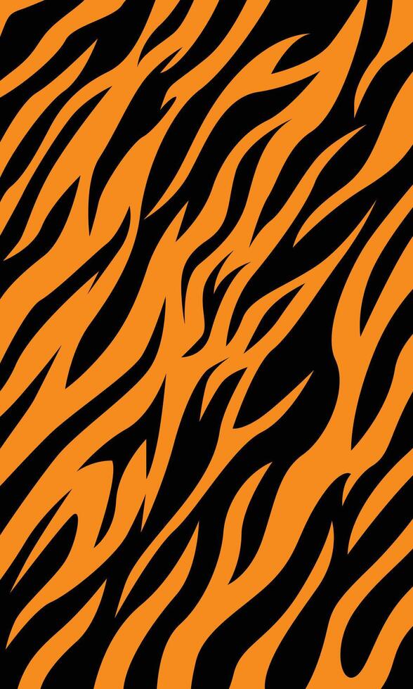Abstract striped tiger skin pattern wallpaper vector
