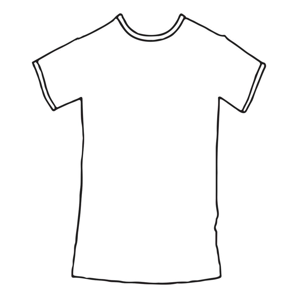 Fashion Flat Sketches for T-shirt Top Illustration Design vector