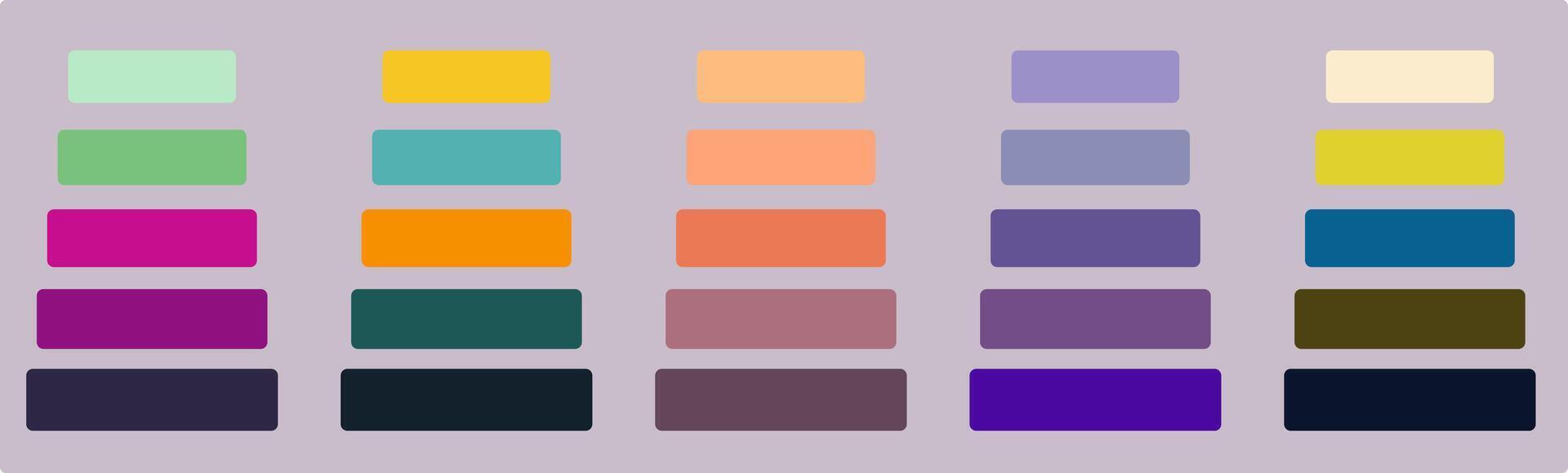 Color palette set vector