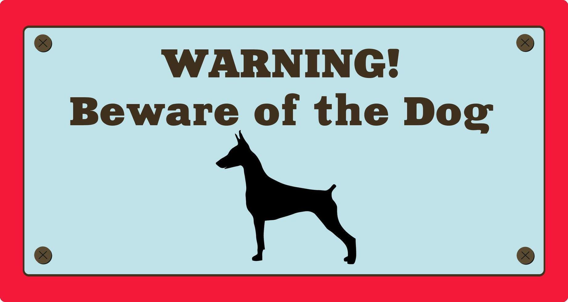 Sign Beware of the Dog vector