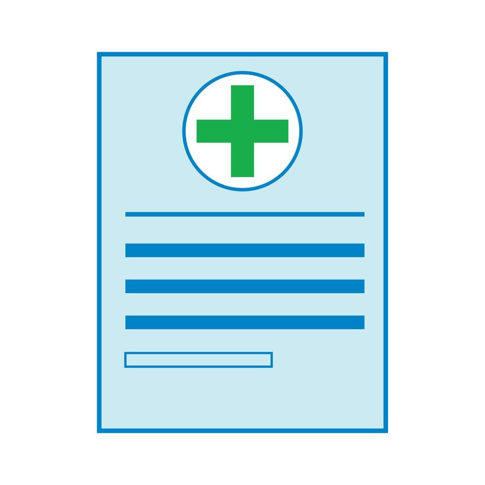 Simple Medical Document Template Illustration vector
