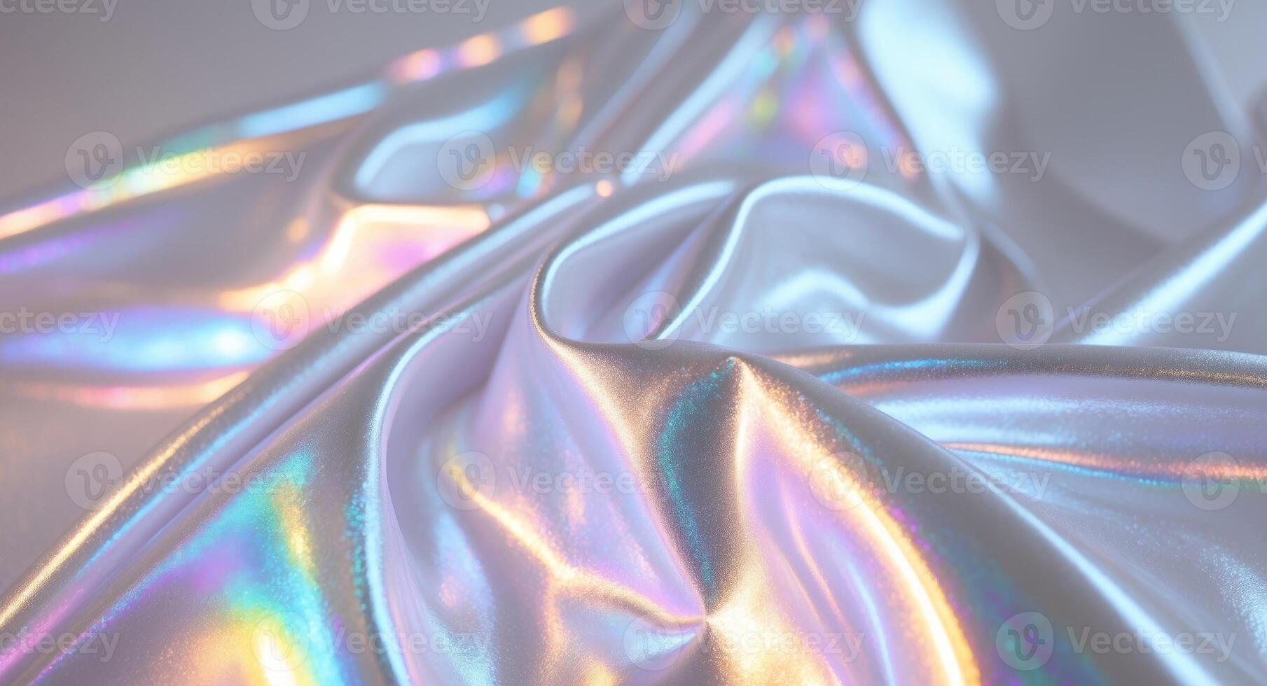 Holographic Iridescent Satin Foil Background A Stunning Visual Experience for Creative Projects and Design Applications photo