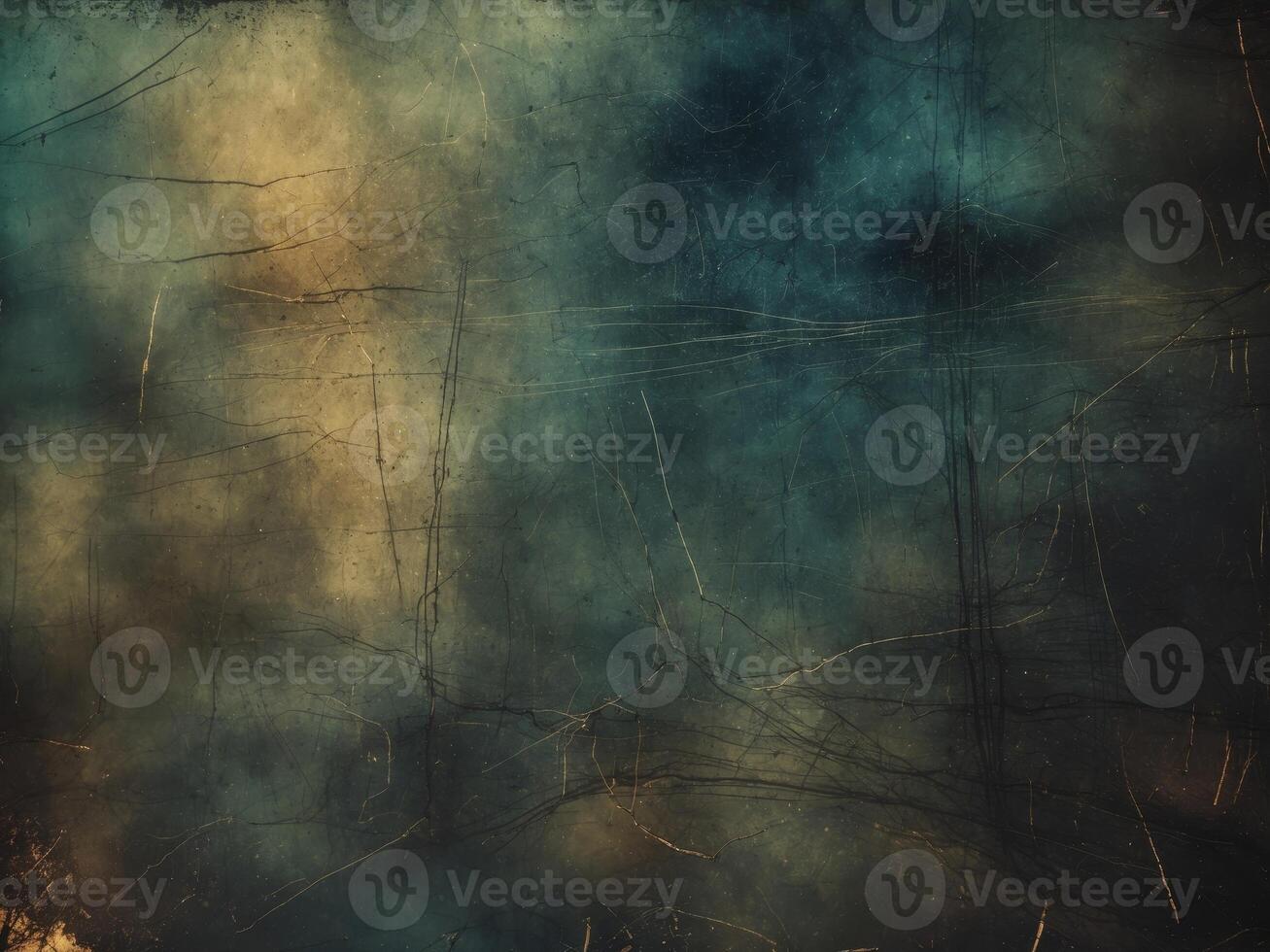 Dark grunge background with scratched and worn texture. photo