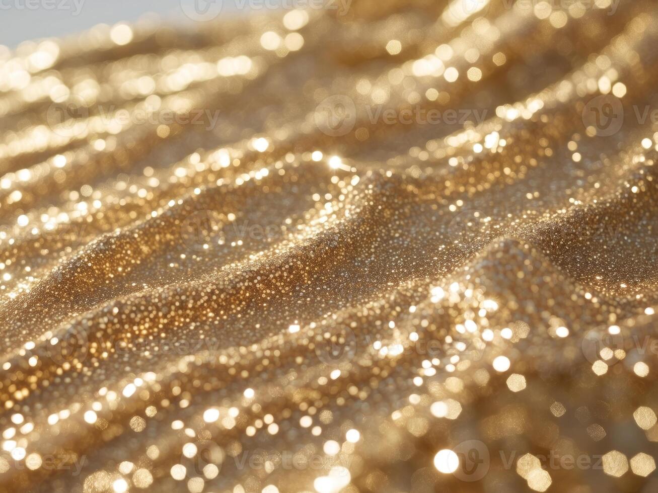 Shiny golden background with glitter texture. photo