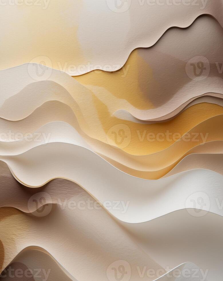 Brown ash golden yellow beige cream champagne vanilla sepia white abstract background Color gradient. photo