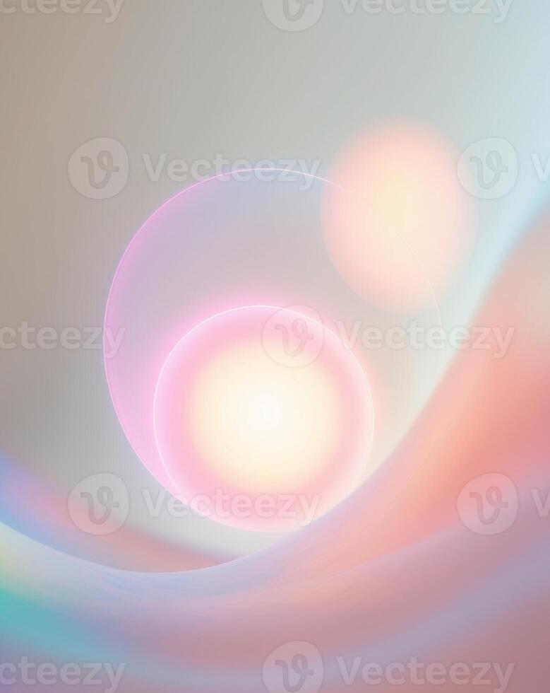 Colorful Abstract Background With Blurred Luminous Circles Creating a Dreamy Atmosphere photo