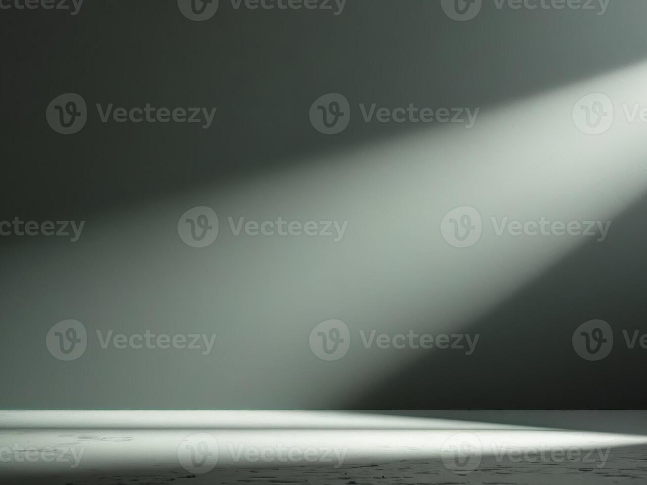 An empty room with a spotlight shining down on it photo