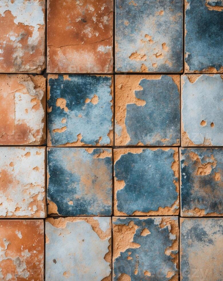 Weathered Tile Background Textures for Rustic Design Projects photo