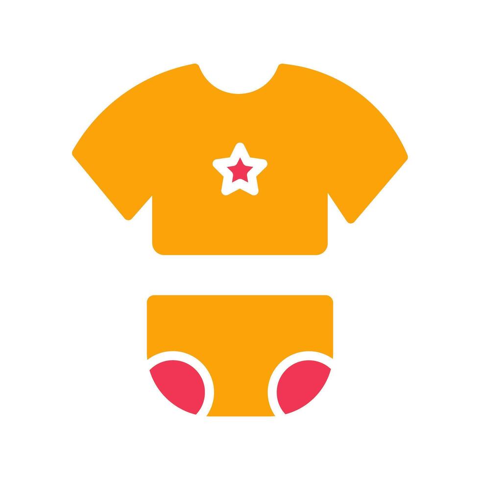 Baby Clothes Icon Design vector