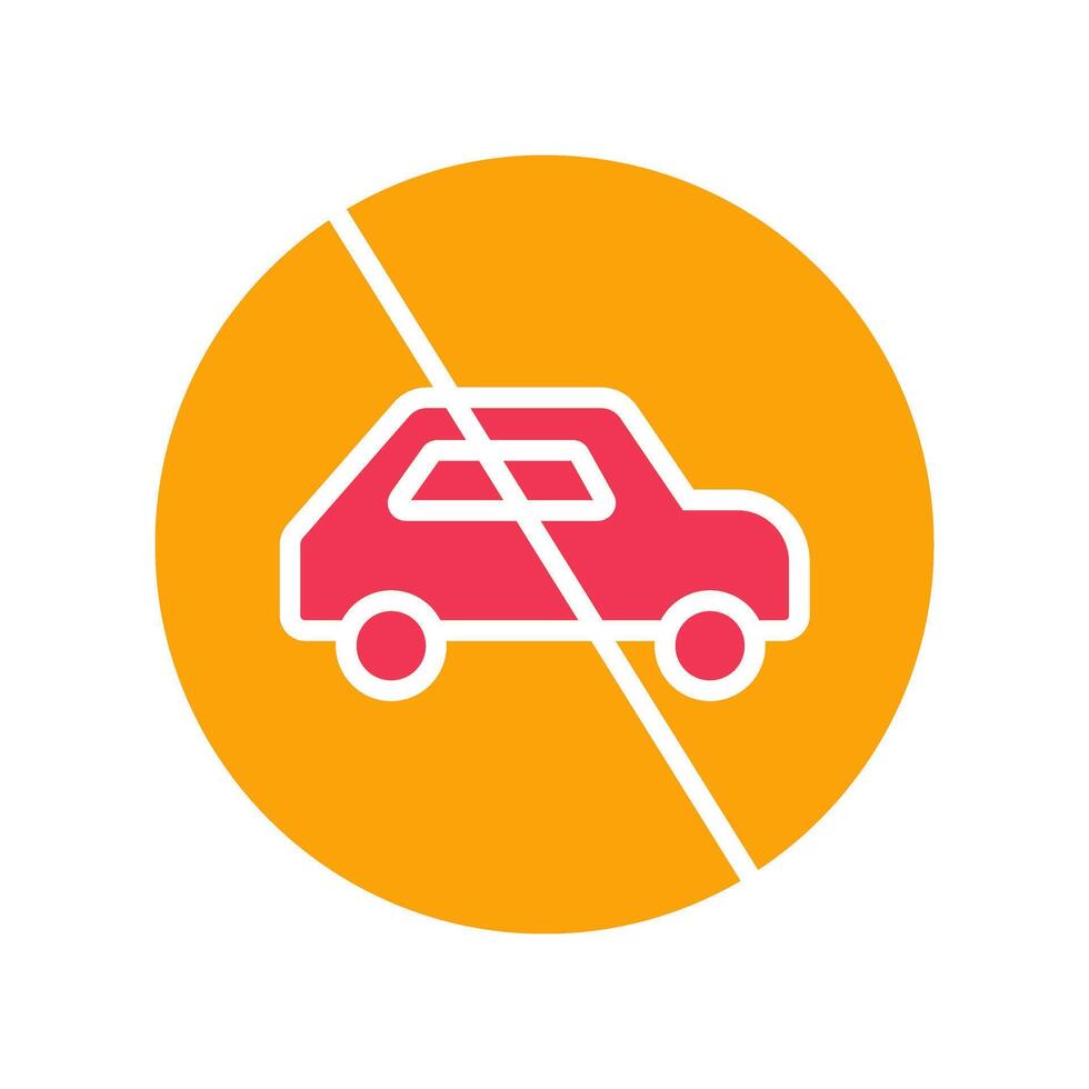 Prohibited Sign Icon Design vector
