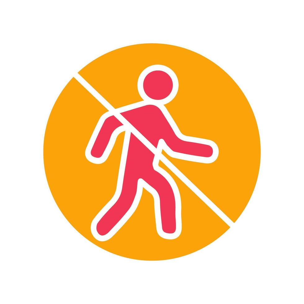 No Entry Sign Icon Design vector