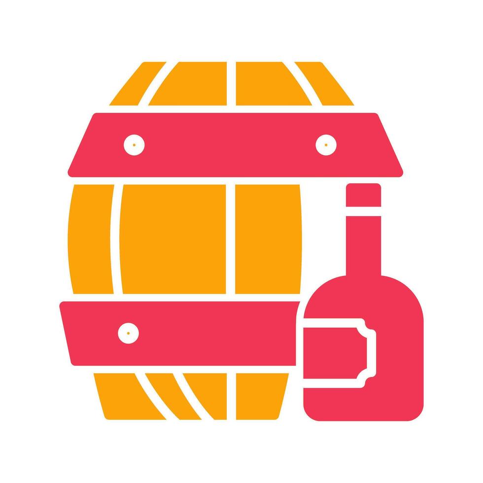 Wine Barrel Icon Design vector