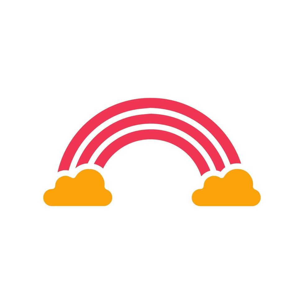 Rainbow Icon Design vector