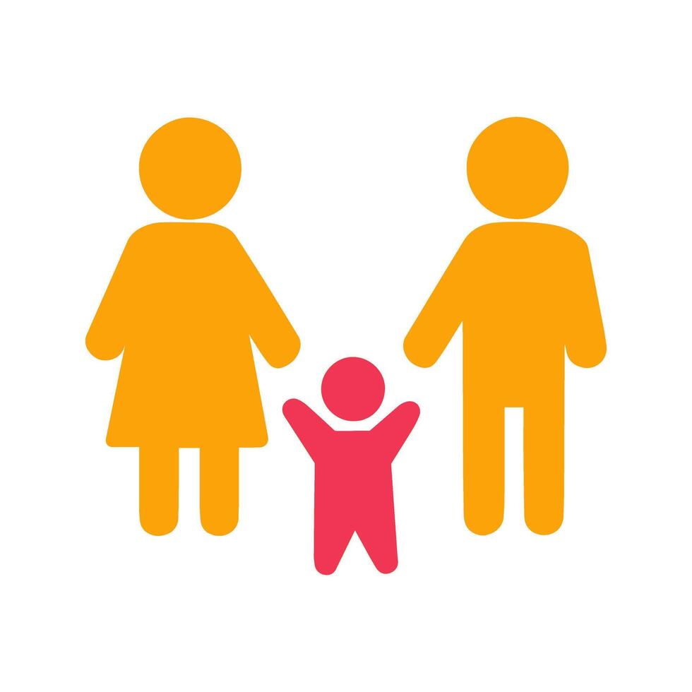 Family Photo Icon Design vector