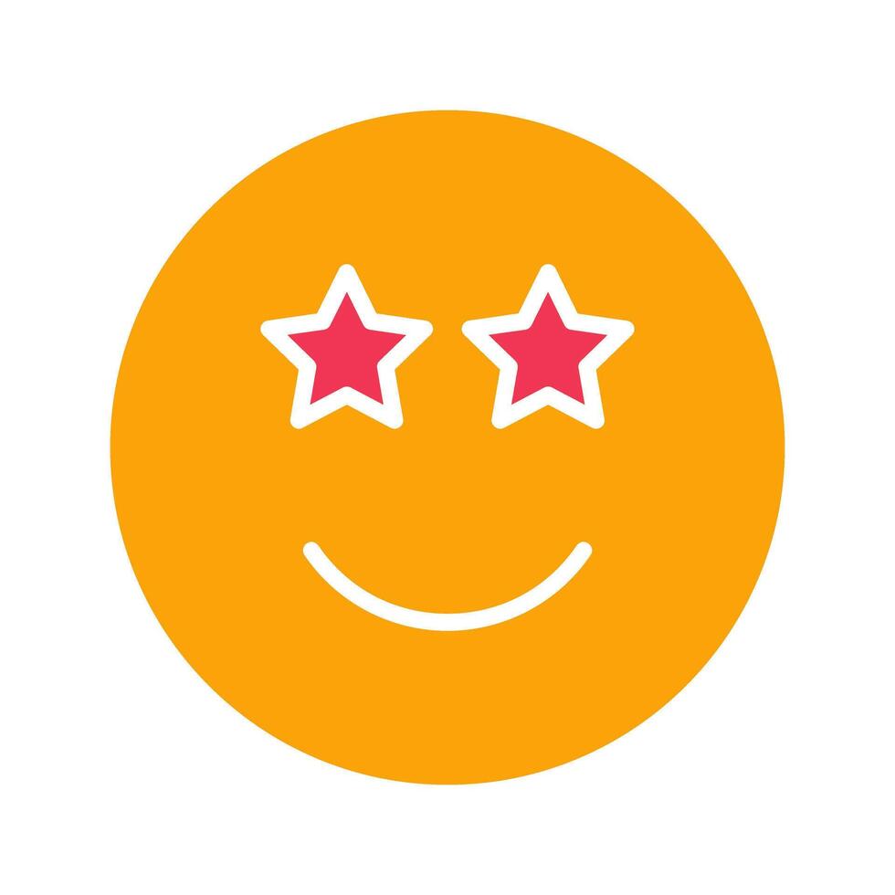 Star-Struck Icon Design vector