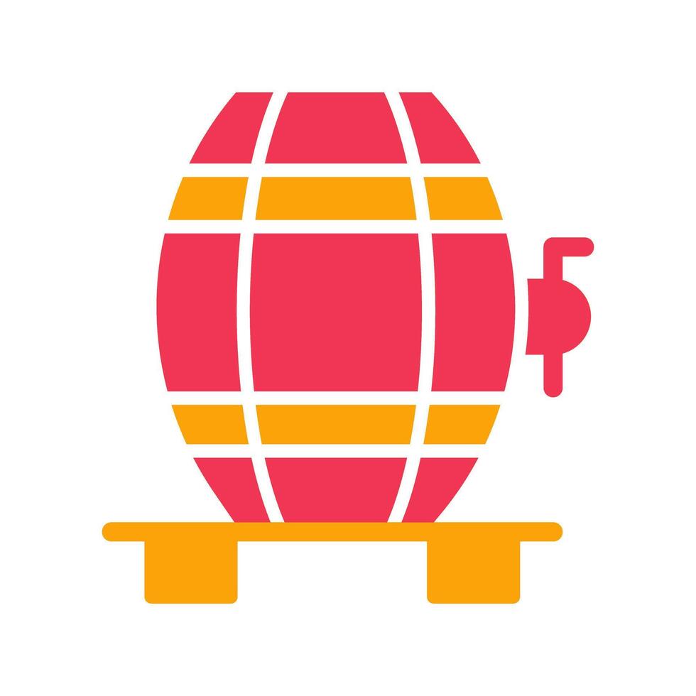Wine Cask Icon Design vector