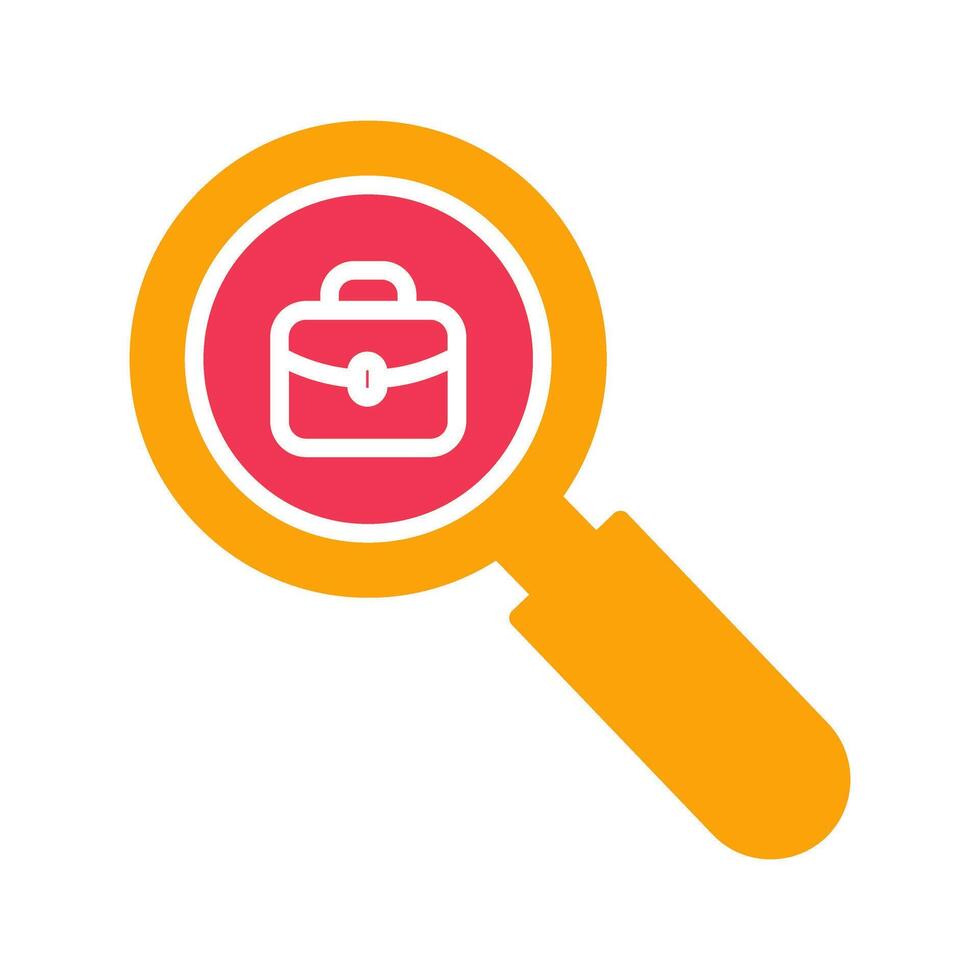 Job Hunting Icon Design vector
