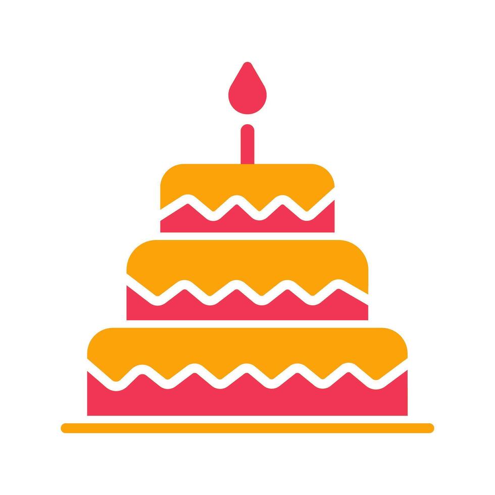Cake Topper Icon Design vector